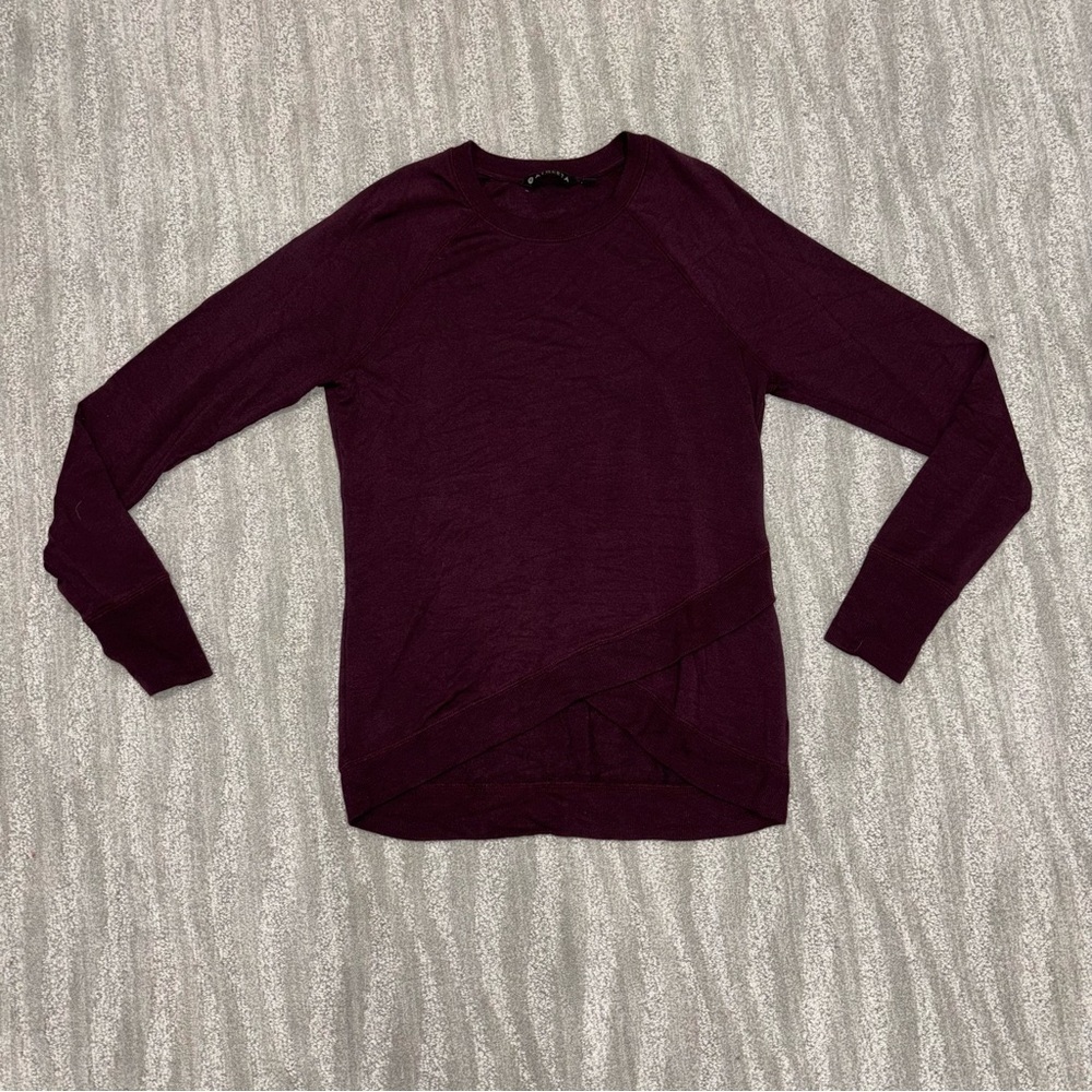 Athleta Serenity Modal Women’s Long Sleeve Crossover Top Size ST